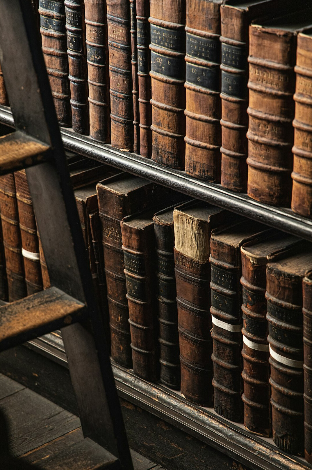 old library with books