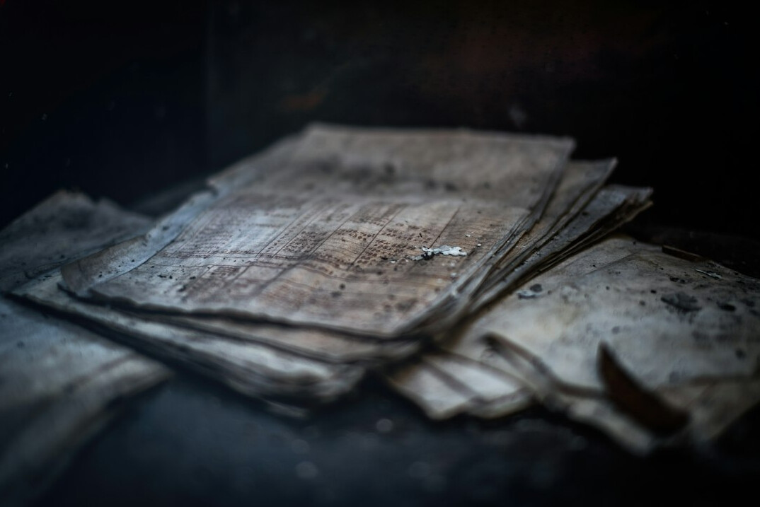 old newspaper clippings